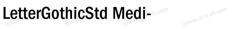 LetterGothicStd Medi字体转换